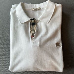 Burberry Men’s Polo - L, White